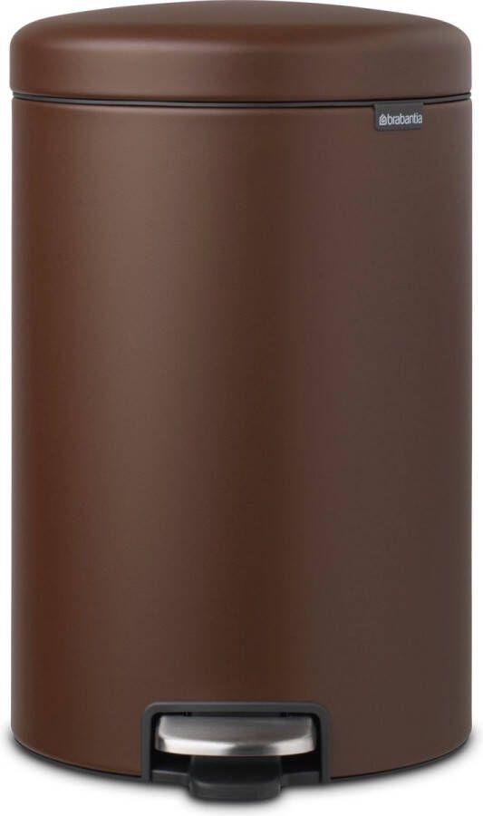 Brabantia NewIcon Pedaalemmer 20 Liter Mineral Cosy Brown