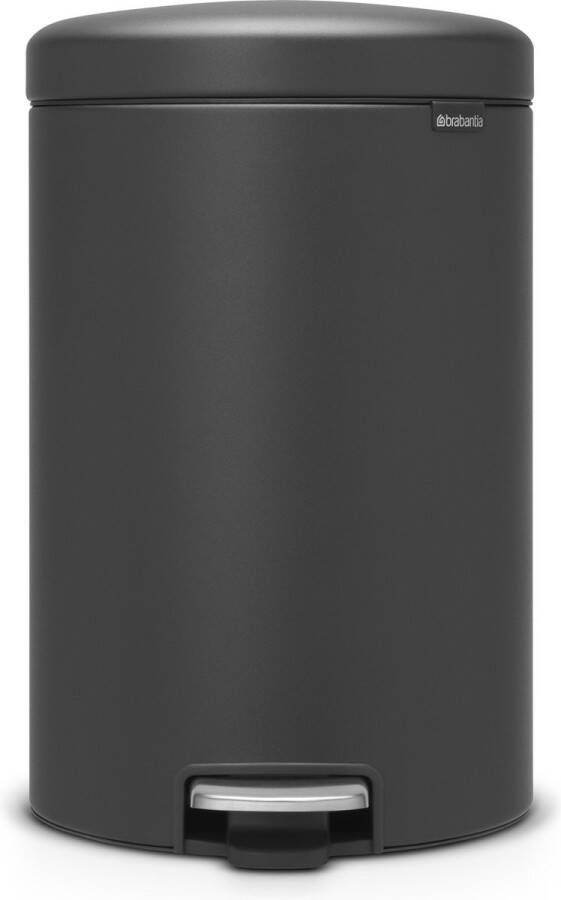 Brabantia newIcon pedaalemmer 20 liter met kunststof binnenemmer Mineral Infinite Grey