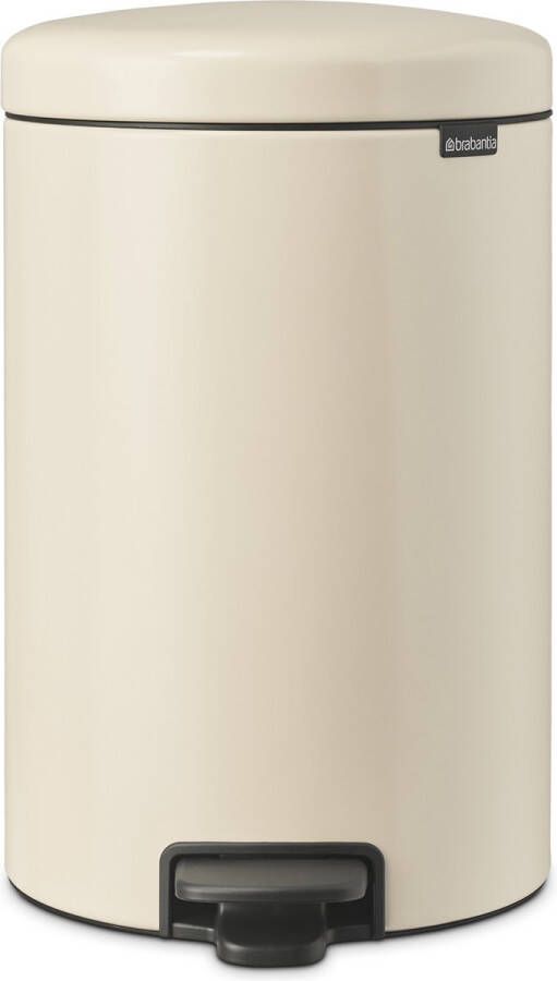 Brabantia NewIcon pedaalemmer 20 liter met kunststof binnenemmer Soft Beige