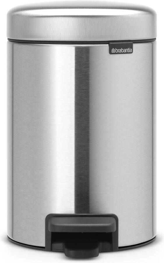 Brabantia newIcon pedaalemmer 3 liter met kunststof binnenemmer Matt Steel