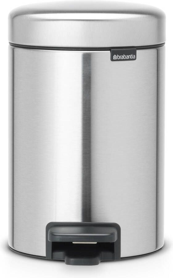 Brabantia pedaalemmer Newlcon 3 liter matt steel fingerprint proof
