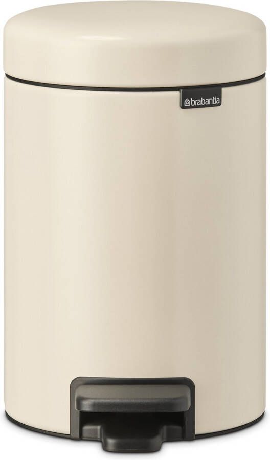 Brabantia NewIcon pedaalemmer 3 liter met kunststof binnenemmer Soft Beige