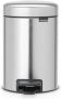 Brabantia Pedaalemmer 3 liter 'newIcon' met kunststof binnenemmer Matt Steel FPP - Thumbnail 2