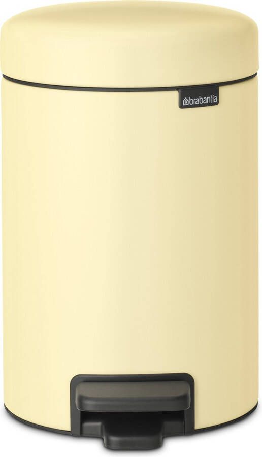 Brabantia Pedaalemmer 3l Newicon Staal Mellow Yellow