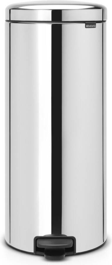 Brabantia newIcon pedaalemmer 30 liter met kunststof binnenemmer Brilliant Steel