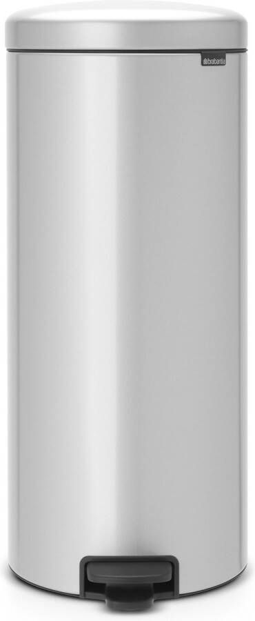 Brabantia Pedaalemmer 30 liter 'newIcon' met kunststof binnenemmer Metallic Grey