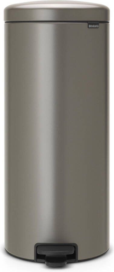 Brabantia newIcon pedaalemmer 30 liter met kunststof binnenemmer Platinum