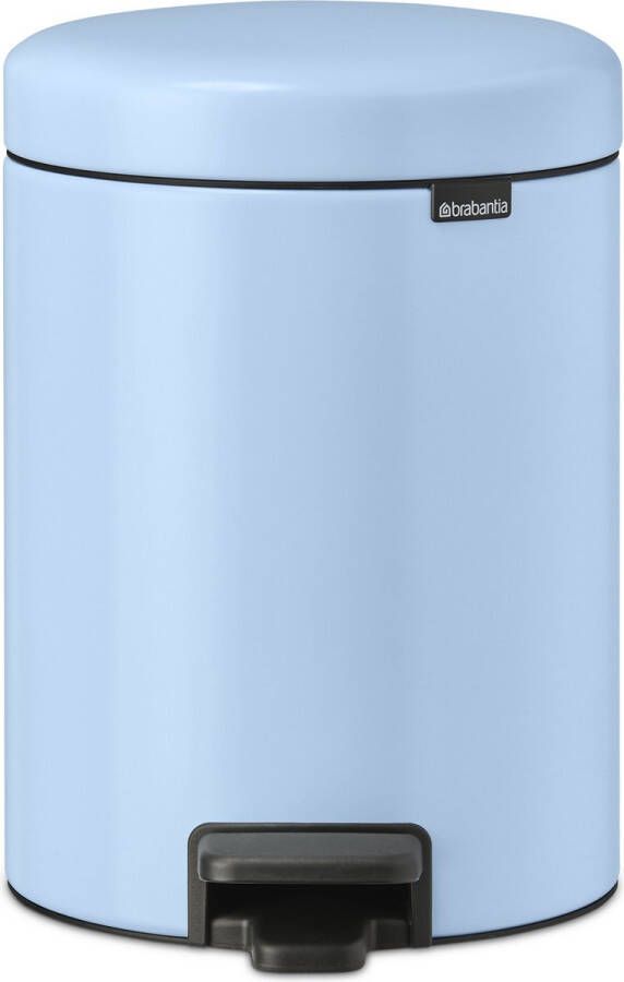 Brabantia NewIcon pedaalemmer 5 liter met kunststof binnenemmer Dreamy Blue