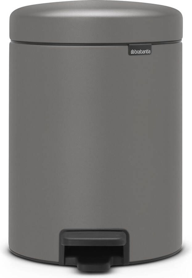 Brabantia newIcon Sense of Luxury Prullenbak 5 l Mineral Concrete Grey