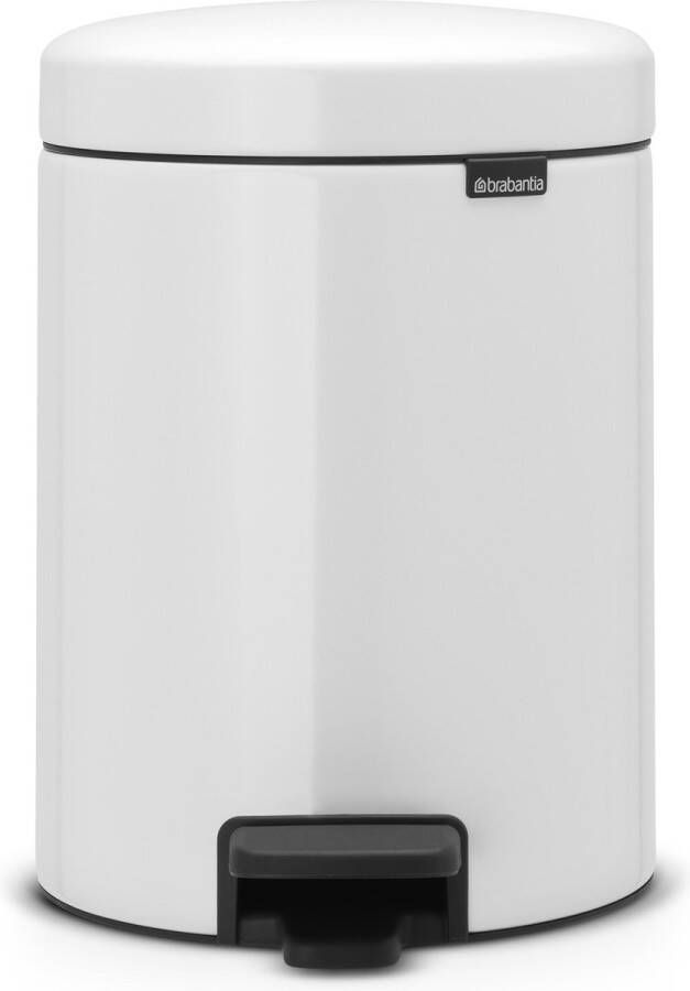 Brabantia Pedaalemmer 5 liter 'newIcon' met kunststof binnenemmer White