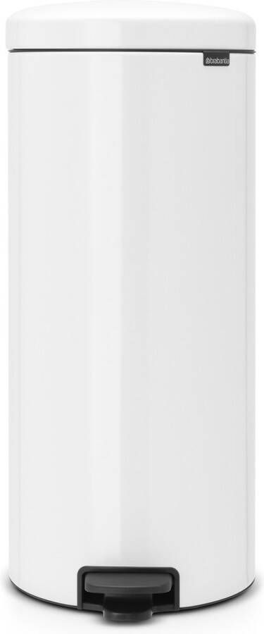 Brabantia Pedaalemmer 30 liter 'newIcon' met metalen binnenemmer White