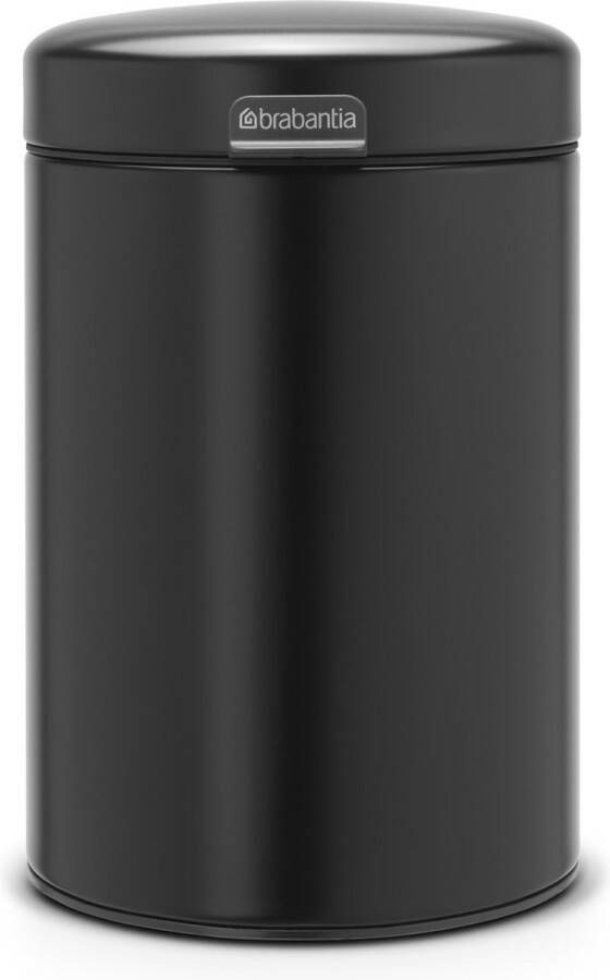 Brabantia newIcon wandafvalemmer 3 liter met kunststof binnenemmer Matt Black