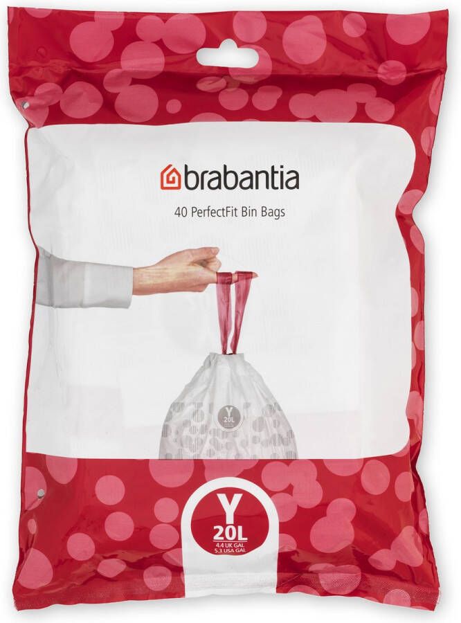 Brabantia PerfectFit Vuilniszakken 20 l Code Y 40 stuks