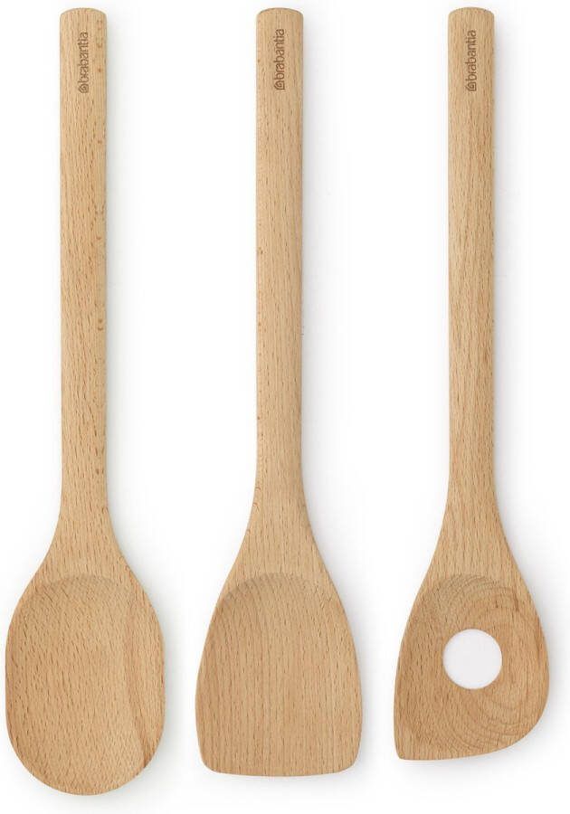 Brabantia Profile Keukengerei Set- 3-delig Beukenhout