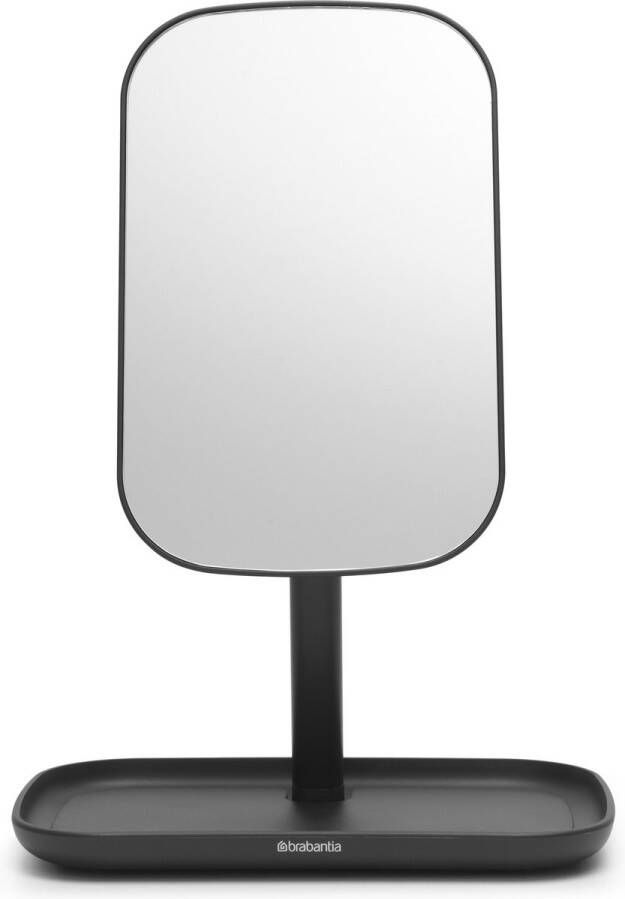 Brabantia ReNew Make-up Spiegel met Accessoireschaal Dark Grey