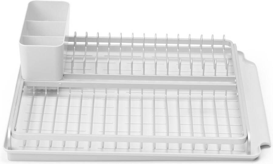 Brabantia SinkSide Afdruiprek met Lekbak en Bestekhouder Light Grey