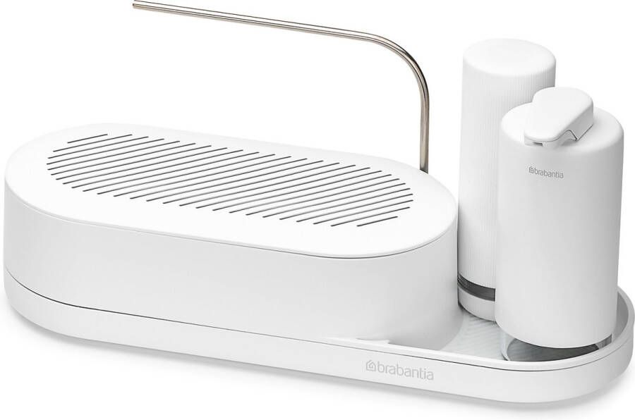 Brabantia SinkStyle Organiser Set 3-delig (organiser zeep- en afwasmiddeldispenser) Mineral Fresh White