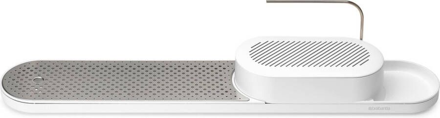 Brabantia SinkStyle Organiser Set 2-delig (organiser met afdruipbak) Mineral Fresh White