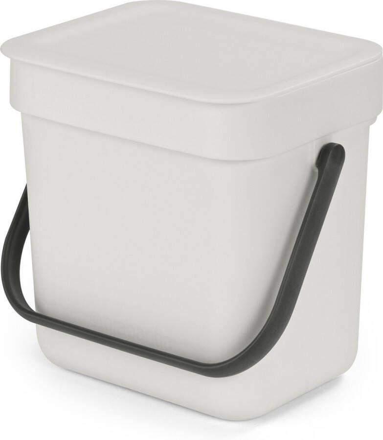Brabantia Sort & Go Aanrecht Afvalbakje 3 l Light Grey
