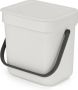 Brabantia Sort & Go Aanrecht Afvalbakje 3 l Light Grey - Thumbnail 1