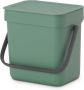 Brabantia Sort & Go Aanrecht Afvalbakje 3 liter Fir Green - Thumbnail 1