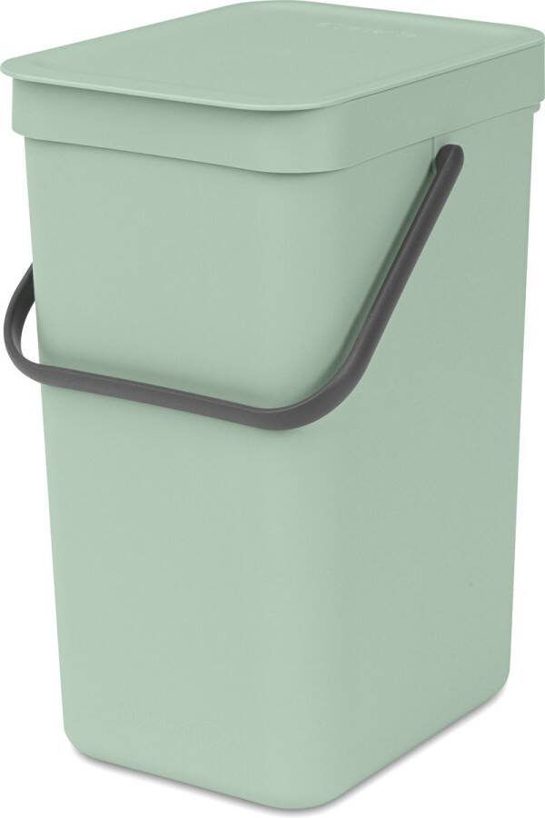 Brabantia Afvalbak Sort & Go Kunststof Jade Green 20x24.9x35.1cm 12l