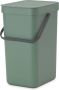 Brabantia Sort & Go Afvalemmer Opberger 12 L Groen - Thumbnail 1