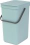 Brabantia Sort & Go Afvalemmer Opberger 12 L Lichtblauw - Thumbnail 1