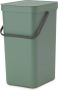 Brabantia Sort & Go Afvalemmer Opberger 16 Liter Groen - Thumbnail 1