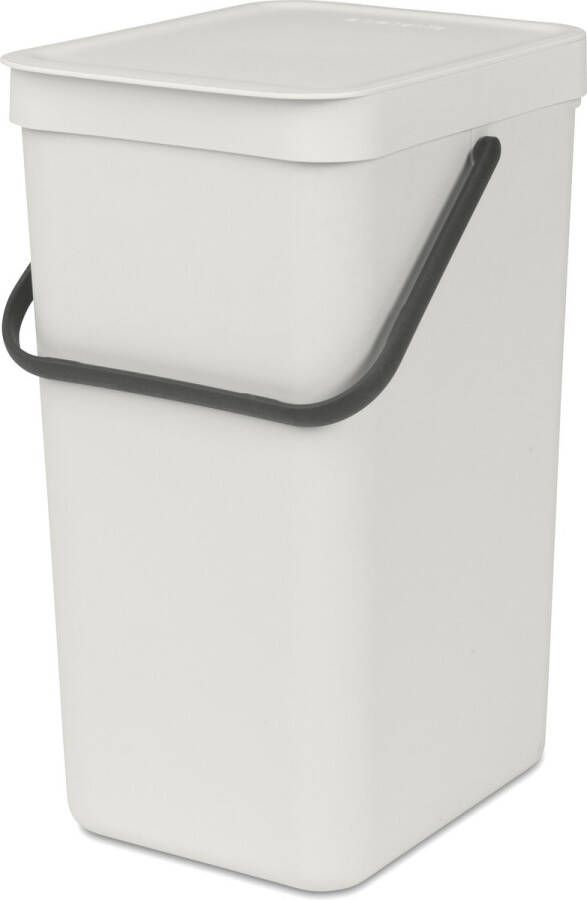 Brabantia Sort & Go Prullenbak 16 liter Light Grey
