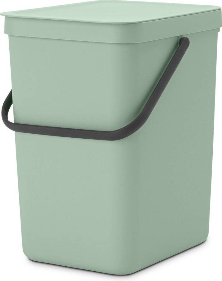 Brabantia Afvalbak Sort & Go Kunststof Jade Green 26.8x34.5x40.1cm 25l