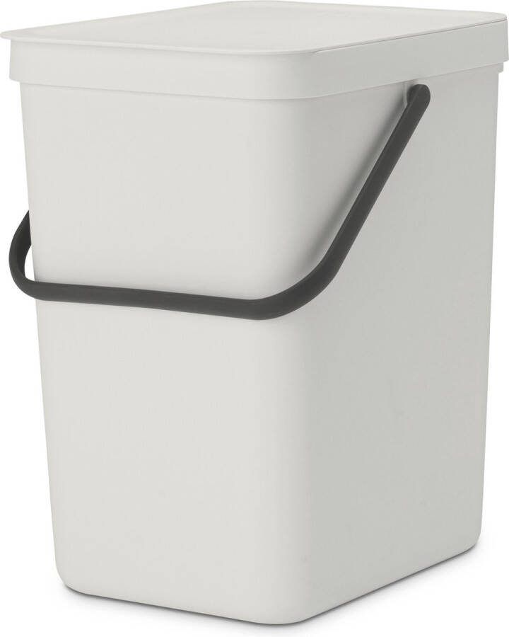Brabantia Sort & Go afvalemmer 25 liter Light Grey