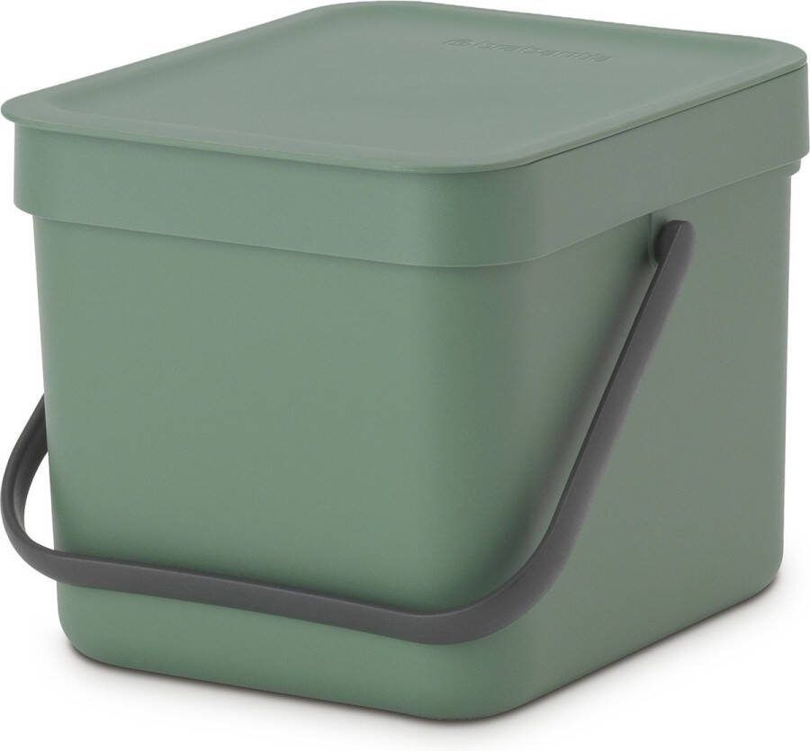 Brabantia Sort & Go afvalemmer 6 liter Fir Green
