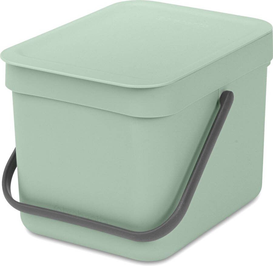 Brabantia Afvalbak Sort & Go Kunststof Jade Green 20x24.5x18.1cm 6l
