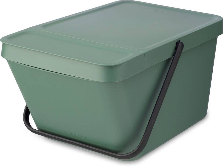 Brabantia Sort & Go afvalemmer stapelbaar 20 liter fir green
