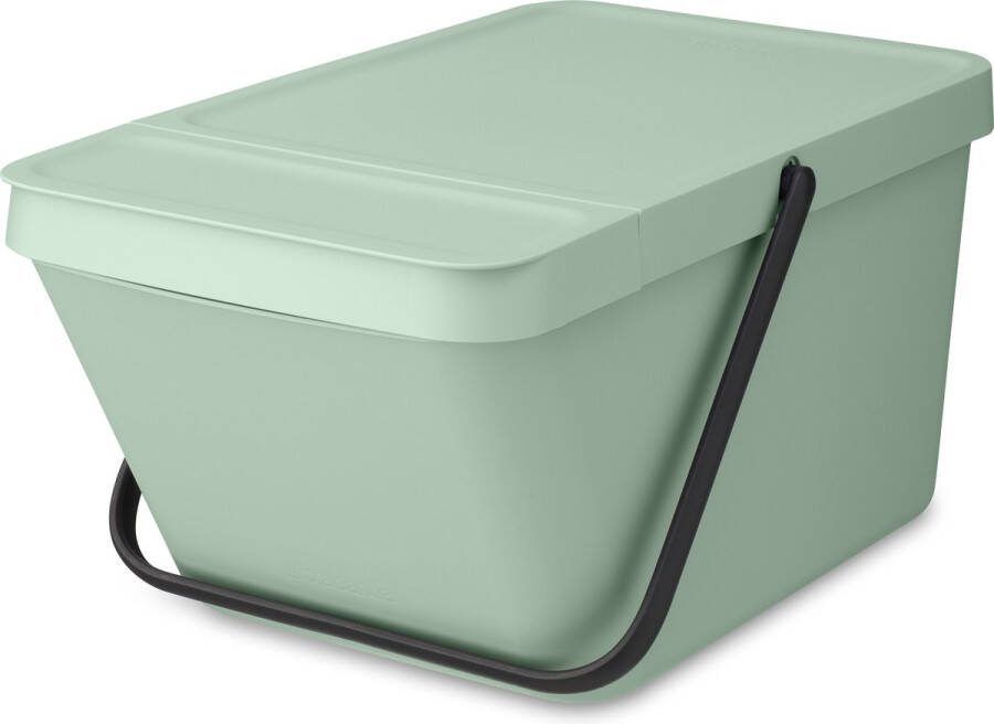 Brabantia Sort & Go afvalemmer stapelbaar 20 liter jade green