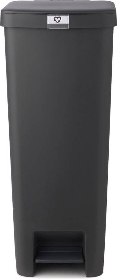 Brabantia StepUp Prullenbak Pedaalemmer 40 liter Dark Grey