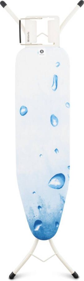 Brabantia Strijktafel 110x30 cm Ice Water met strijkerhouder Ivory frame 22