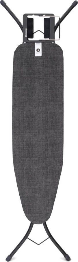 Brabantia Strijkplank A 110x30 cm Denim Black met strijkijzerhouder Black