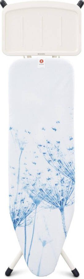 Brabantia Strijkplank B Cotton Flower 124x38 cm met solide stoomunithouder