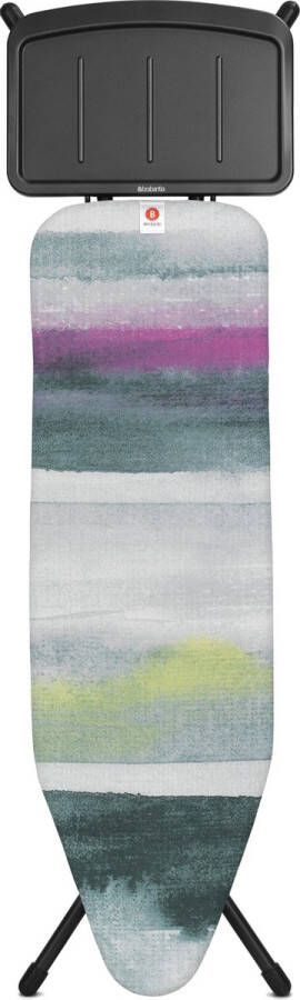 Brabantia Strijkplank B 124x38 cm solide stoomunithouder Morning Breeze
