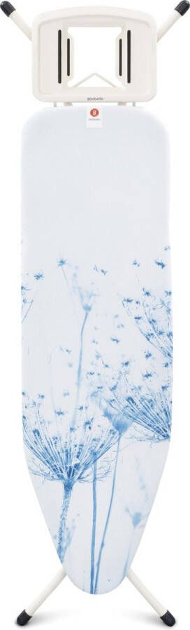 Brabantia Strijkplank B met Strijkijzerhouder 124 x 38 cm Cotton Flower