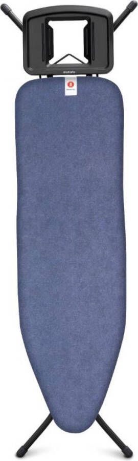 Brabantia Strijkplank B met Strijkijzerhouder 124 x 38 cm Denim Blue