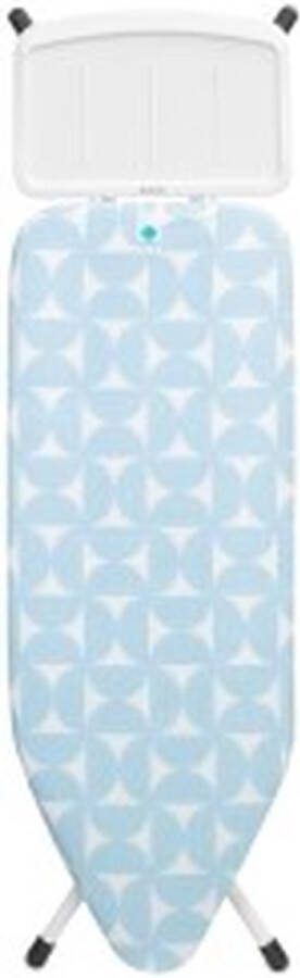 Brabantia Strijkplank C 124x45 cm solide stoomunithouder Fresh Breeze