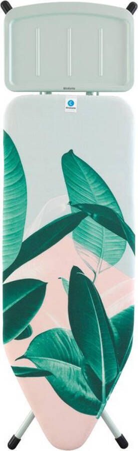 Brabantia Strijkplank C met Stoomunithouder 124 x 45 cm Tropical Leaves