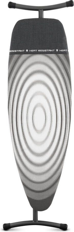 Brabantia Strijkplank D met Hittebestendige Parkeerplaats 135 x 45 cm Titan Oval