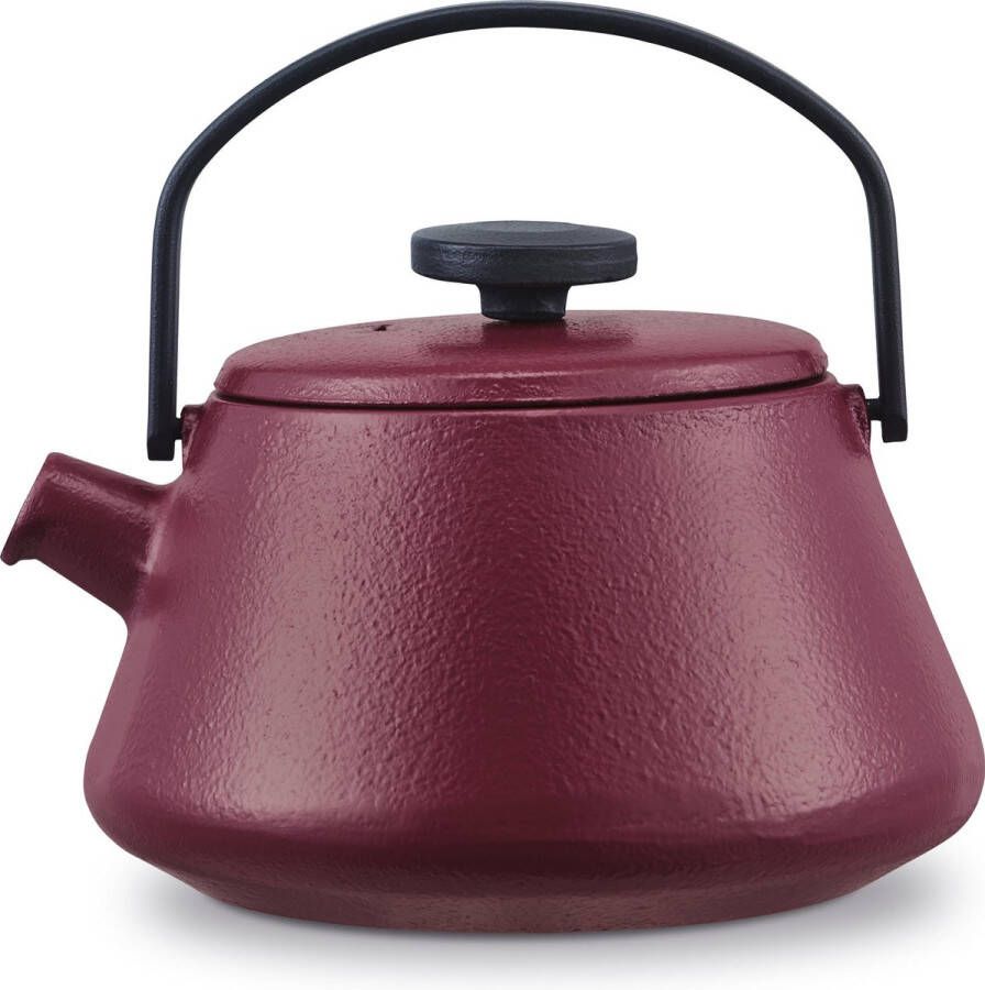 Brabantia T-TIME Theepot Bordeaux 0 7L Gietijzer inclusief zeefje