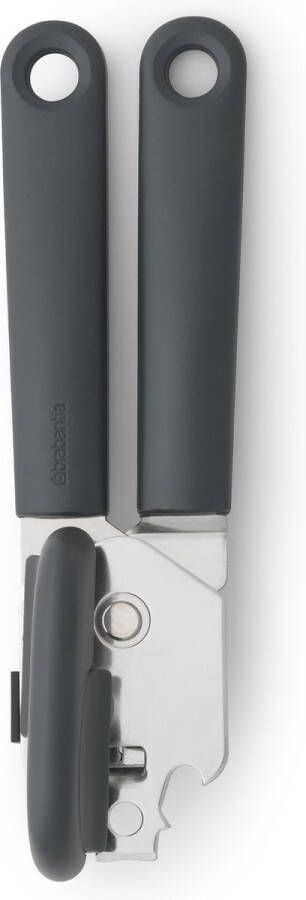 Brabantia Tasty+ blikopener plus flesopener dark grey