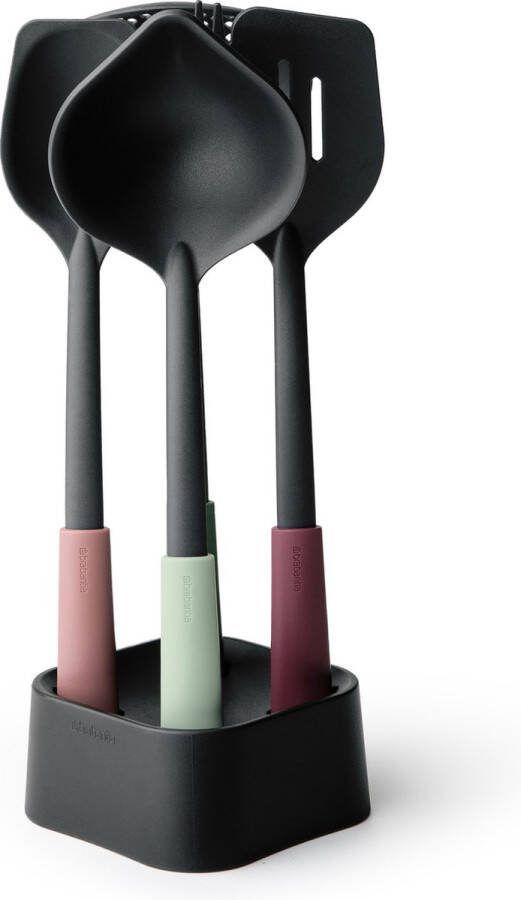 Brabantia Tasty+ Keukengerei Set met Houder 4-delig Mixed Colours