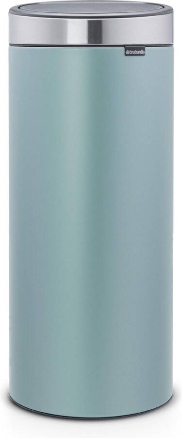 Brabantia Touch Bin Prullenbak 30 l Metallic Mint Matt Steel Fingerprint Proof deksel